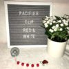 Red/White Pacifier Clip